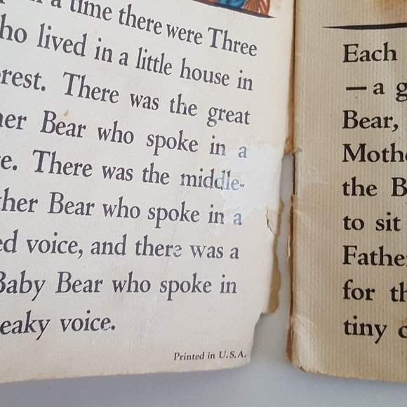 The Three Bears Vintage "Linenette"  William L.Gabriel & Sons New York N… - Picture 16 of 16